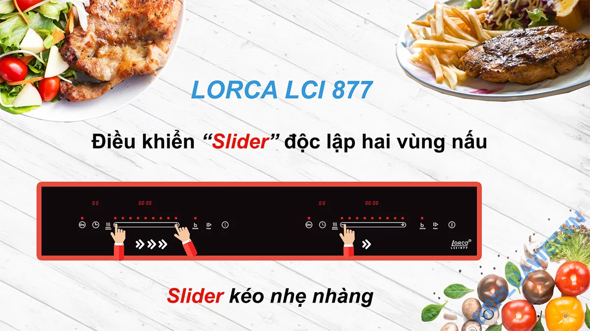 Bảng điều khiển Lorca LCI-877 dễ sử dụng